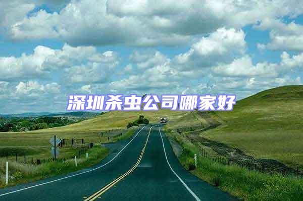 深圳殺蟲(chóng)公司哪家好