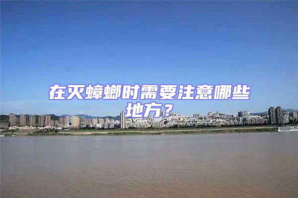在滅蟑螂時(shí)需要注意哪些地方？