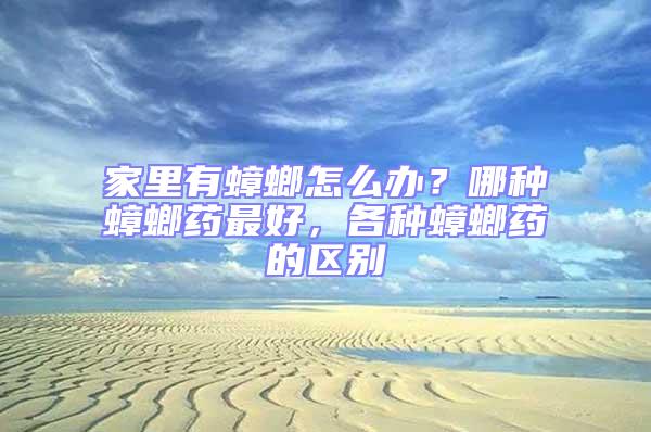 家里有蟑螂怎么辦？哪種蟑螂藥最好，各種蟑螂藥的區(qū)別