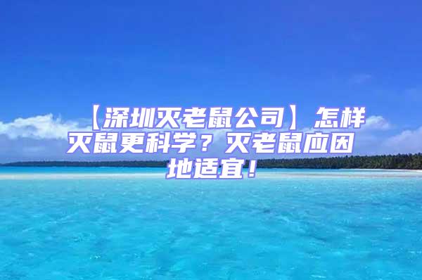 【深圳滅老鼠公司】怎樣滅鼠更科學?滅老鼠應因地適宜!