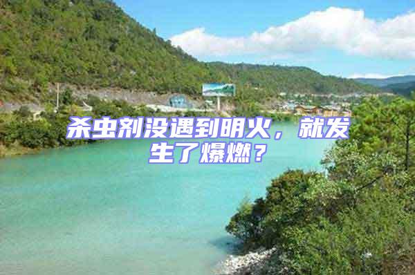 殺蟲劑沒遇到明火，就發生了爆燃？