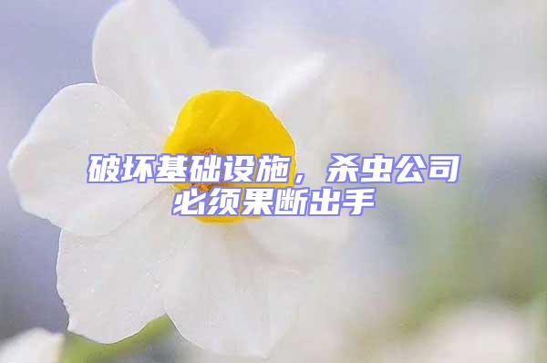 破壞基礎設施，殺蟲公司必須果斷出手