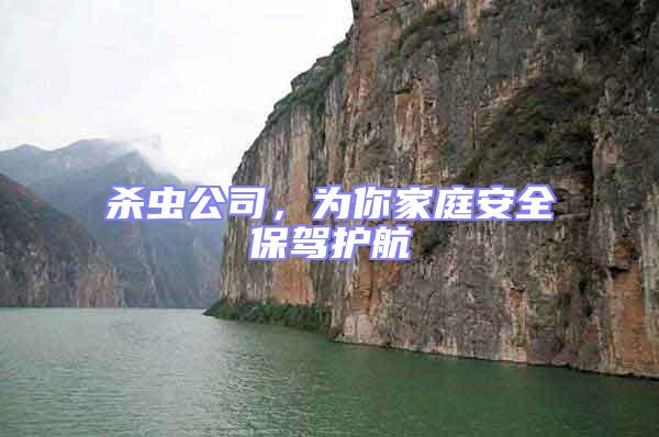 殺蟲公司，為你家庭安全保駕護航