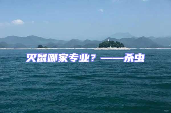 滅鼠哪家專業(yè)？——?dú)⑾x