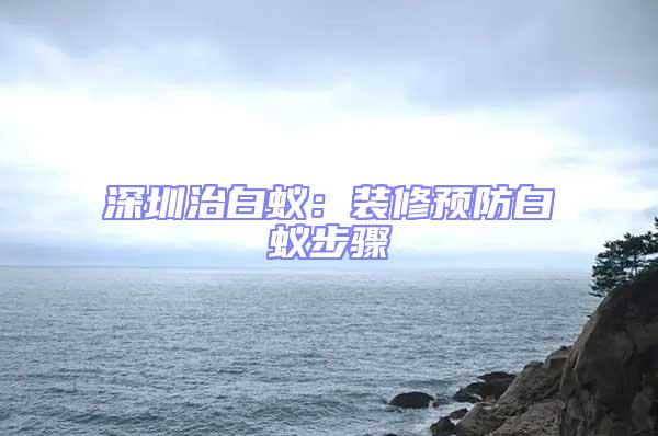 深圳治白蟻：裝修預(yù)防白蟻步驟