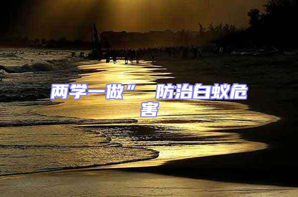 兩學一做” 防治白蟻危害