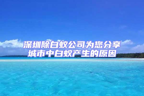 深圳除白蟻公司為您分享城市中白蟻產(chǎn)生的原因