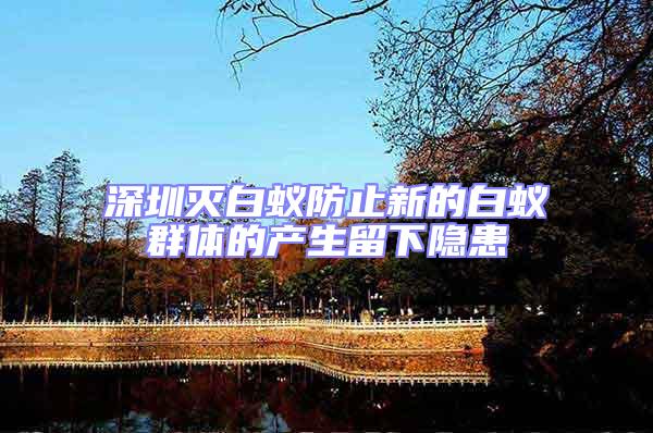 深圳滅白蟻防止新的白蟻群體的產(chǎn)生留下隱患