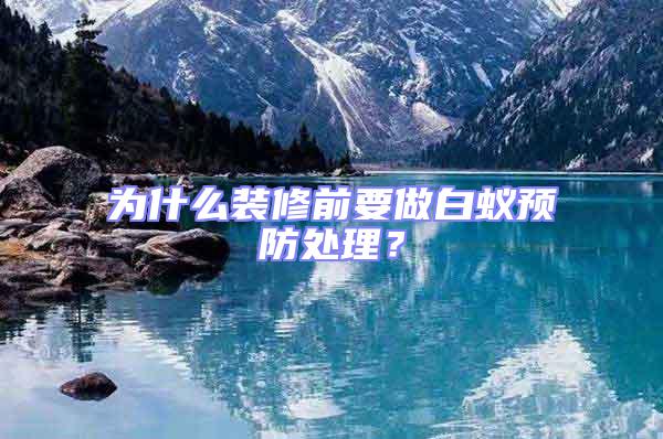 為什么裝修前要做白蟻預(yù)防處理？