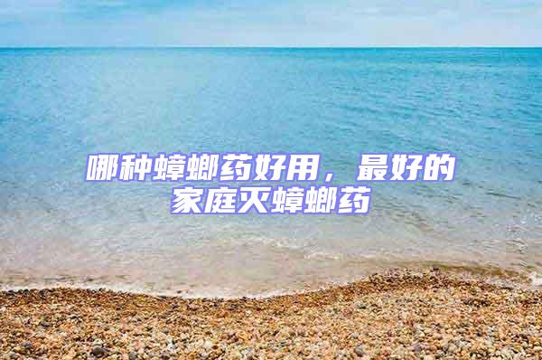 哪種蟑螂藥好用，最好的家庭滅蟑螂藥