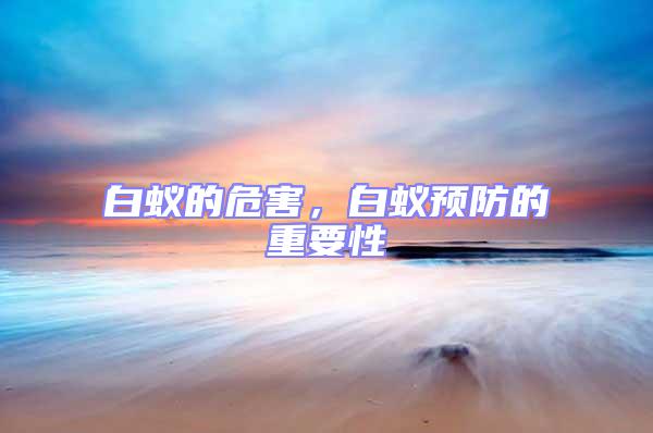 白蟻的危害，白蟻預(yù)防的重要性