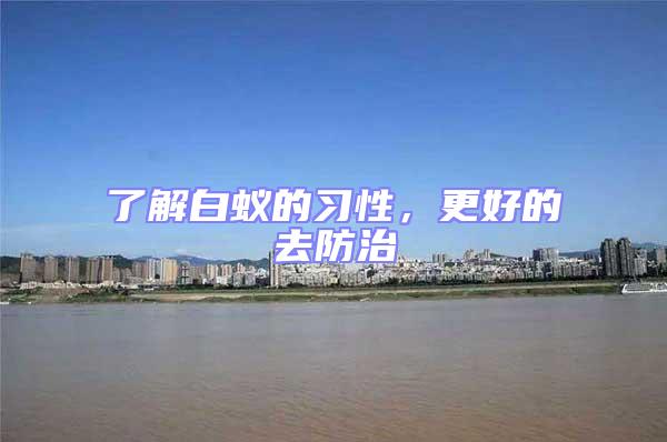 了解白蟻的習(xí)性，更好的去防治
