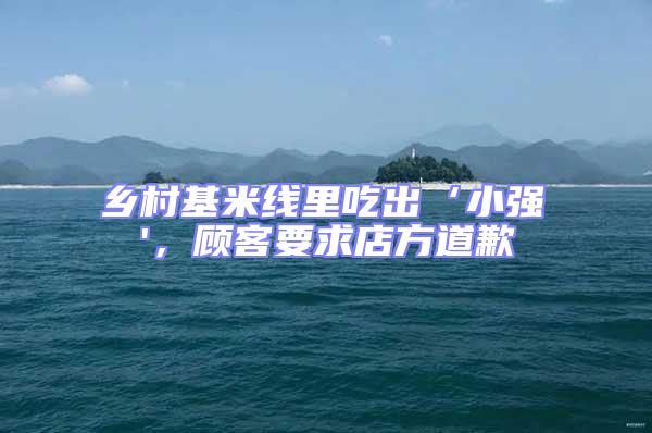 鄉(xiāng)村基米線里吃出‘小強'，顧客要求店方道歉