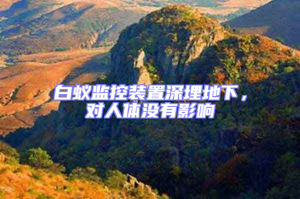 白蟻監(jiān)控裝置深埋地下，對(duì)人體沒(méi)有影響