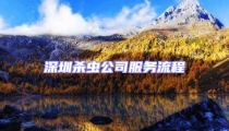 深圳殺蟲(chóng)公司服務(wù)流程