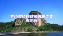 室內(nèi)裝修白蟻預(yù)防施工要點(diǎn)詳解