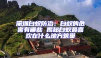 深圳白蟻防治：白蟻的危害有哪些 揭秘白蟻最喜歡在什么地方筑巢