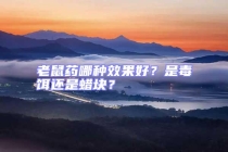 老鼠藥哪種效果好？是毒餌還是蠟塊？