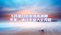 5月是白蟻繁殖高峰期 專家：請(qǐng)讓專業(yè)人士滅蟻