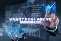 被臭蟲咬了怎么辦？殺蟲公司教你應(yīng)該如何處理