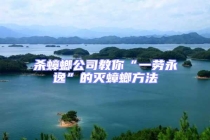 殺蟑螂公司教你“一勞永逸”的滅蟑螂方法