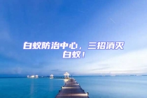 白蟻防治中心，三招消滅白蟻！