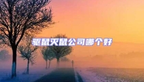 驅鼠滅鼠公司哪個好