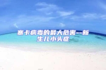 寨卡病毒的最大危害--新生兒小頭癥