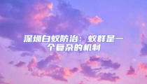 深圳白蟻防治：蟻群是一個(gè)復(fù)雜的機(jī)制