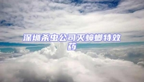 深圳殺蟲公司滅蟑螂特效藥